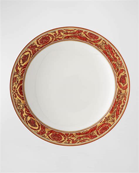 Versace Medusa Red Rim Soup Bowl 